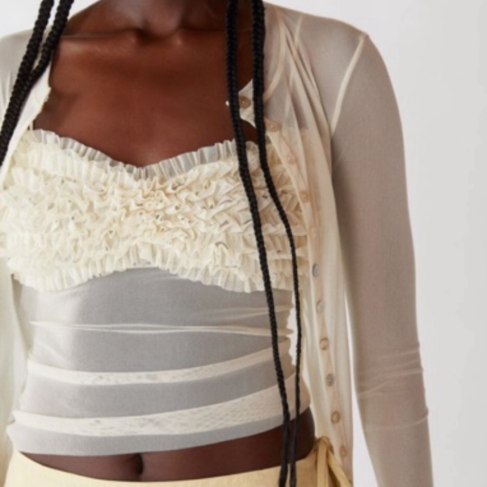 Orseund iris Frou Frou top in Ivory